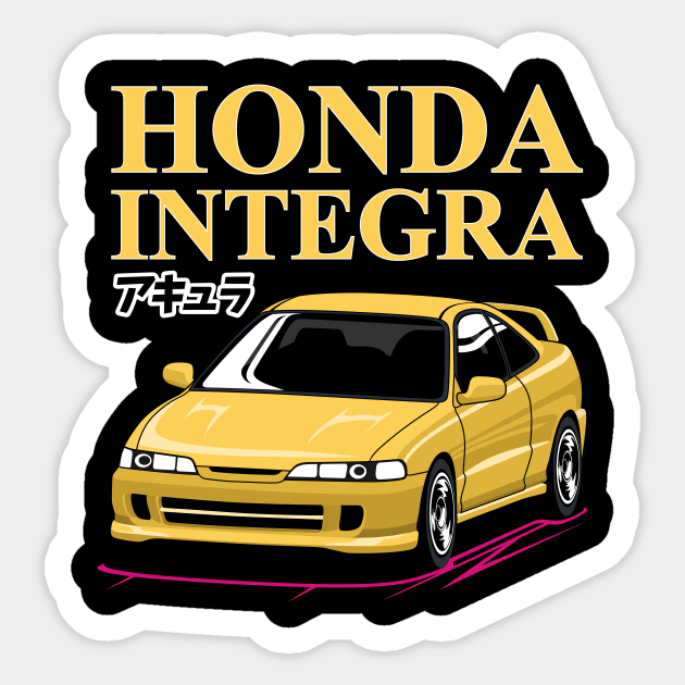 Integra JDM Classic Sticker by masjestudio